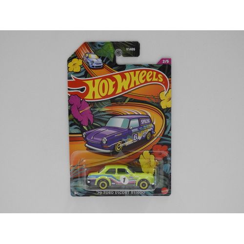 1:64 1970 Ford Escort RS1600 - 2024 Hot Wheels Long Card "Spring Series" #1