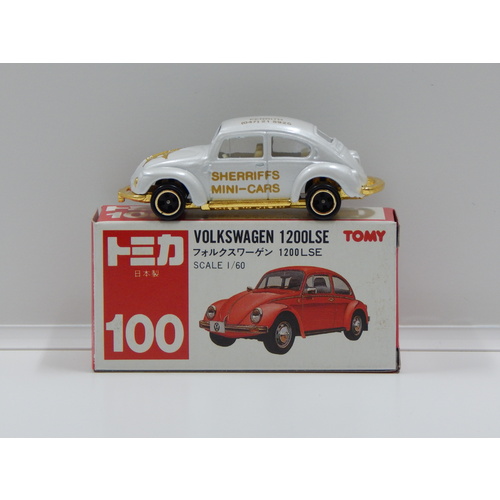 1:60 Volkswagen 1200 LSE (White) Sherriffs Mini-Cars - Made in Japan